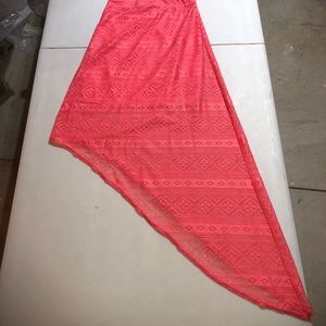 Super cute asymmetrical maxi skirt